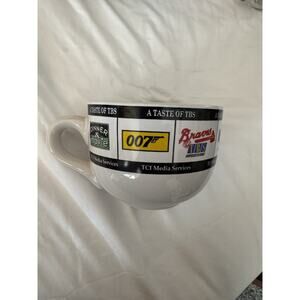 Vintage A Taste Of TBS Turner Broadcasting Movies Shows TCI Media Coffee Mug Cup